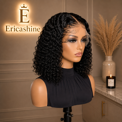 Nia HD Kinky Curly Human Hair Wig | 13x6 Glueless Lace Front | EricaShine