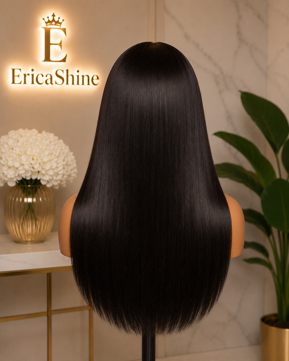 EricaShine Jade HD™ 7×5 HD Glueless Straight Human Hair Wig