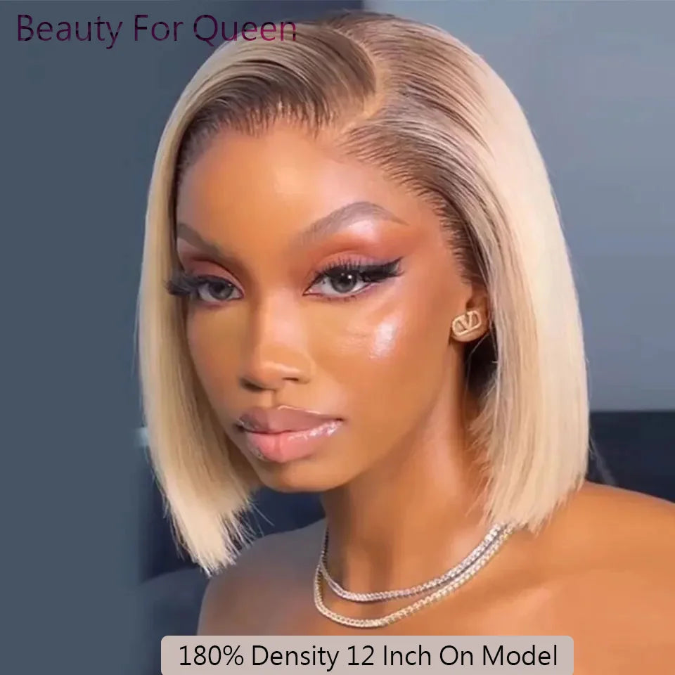 EricaShine Sienna Blonde™ Ombre Bob HD Human Hair Wig