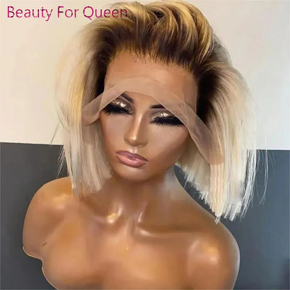 EricaShine Sienna Blonde™ Ombre Bob HD Human Hair Wig